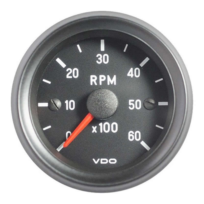 VDO Cockpit Vision Tachometer 6000 RPM 52mm 12V gauge